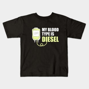 Mechanic my blood type is diesel gift Kids T-Shirt